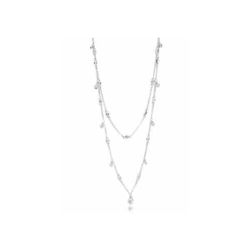 Collar Doble con Dijes Brillantes