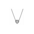 Collar de Corazón Brillante con Circonita Cúbica