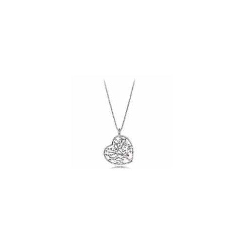 Collar Corazón Árbol de la Vida Calado