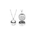 Collar "Love you to the moon and back" plateado