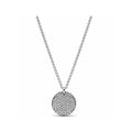 Collar Círculo Brillante Plata