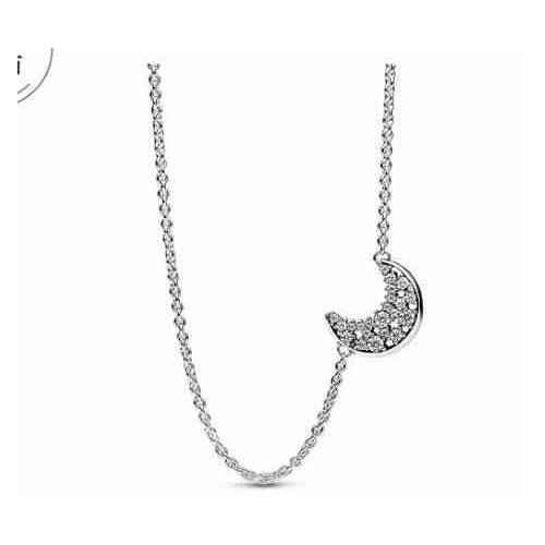 Collar con Dije de Luna Brillante
