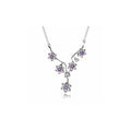 Collar "Flores de tipo amatista"