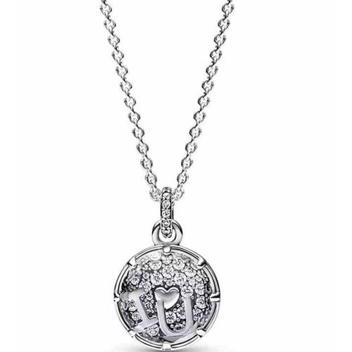 Collar "I Love You" con Corazón y Circonitas
