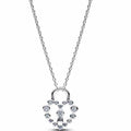 Collar de Candado con Corazón y Circonitas