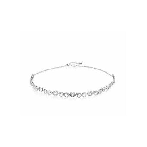 Collar con Diseños Entrelazados y Cristales Luminosos