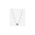Collar Carruaje Encantado con Circonitas Azules
