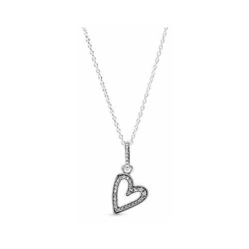 Collar Corazón Brillante