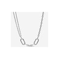 Collar Cadena Doble Ovalada Elegante