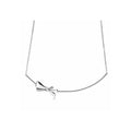 Collar Delicado Lazo Plateado