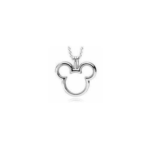 Collar Dije Mickey Mouse Clásico Plata 925