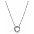 Collar Hexagonal con Brillantes