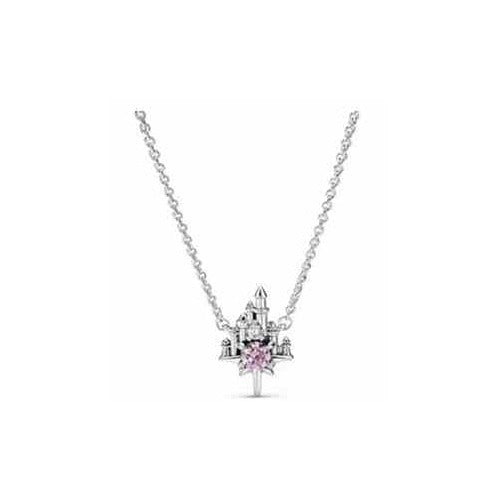 Collar Castillo Encantado con Piedra Rosa