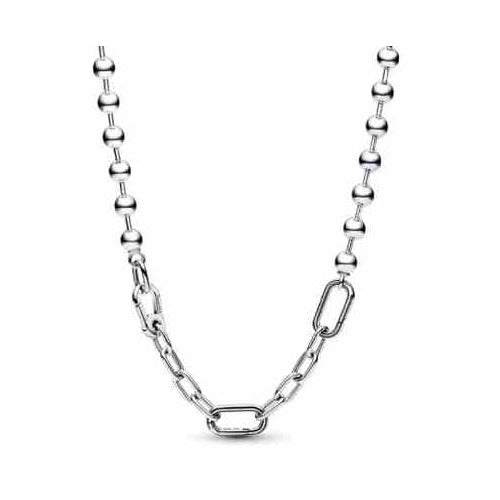 Collar Cadena Mixta Plata