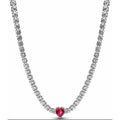 Collar Corazón Brillante con Circonitas