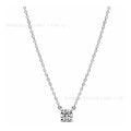 Collar con Dije de tipo Diamante Cuadrado