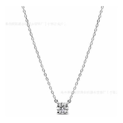 Collar con Dije de tipo Diamante Cuadrado