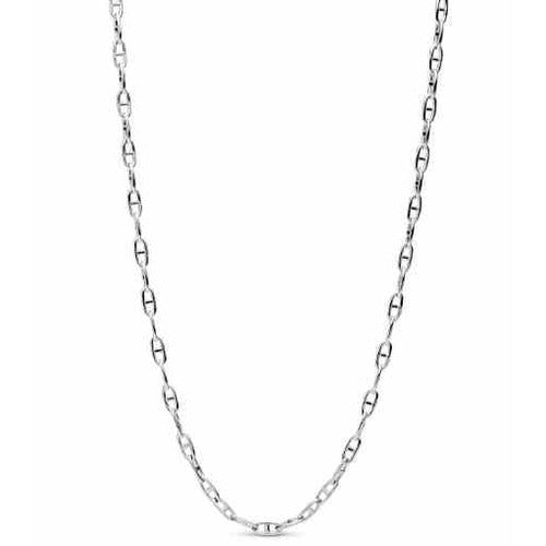 Elegante Collar de Anclas Plateadas