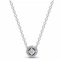 Collar con Dije Circular Brillante