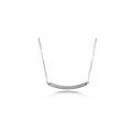 Collar con Diseño Curvo y Circonitas Brillantes