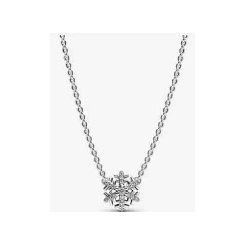 Collar Copo de Nieve Brillante