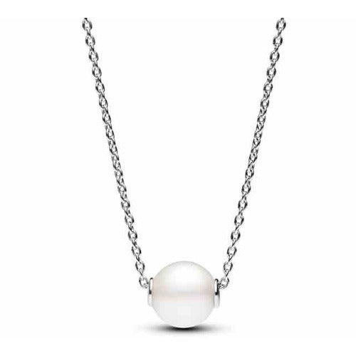 Collar con tipo Perla Blanca