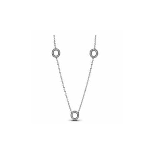 Collar con Abalorios Circulares de Plata