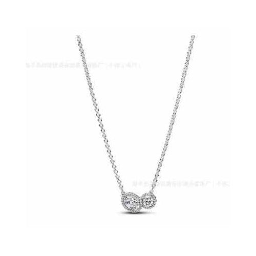 Collar Doble Corazón Brillante
