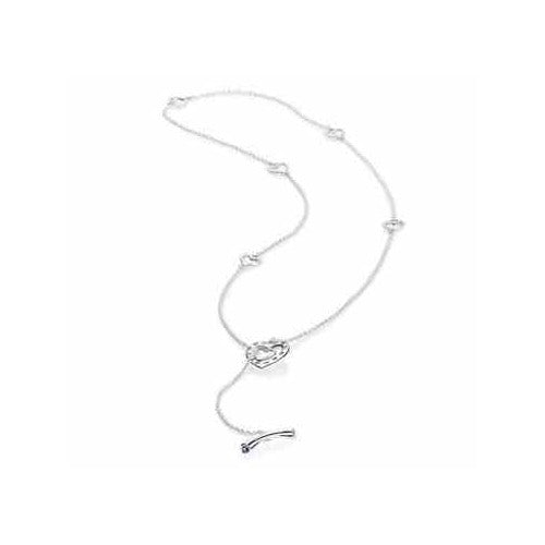 Collar Corazón con Dijes en Plata