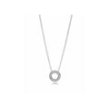 Collar Círculo Brillante de Plata