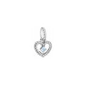 Corazón con piedra azul