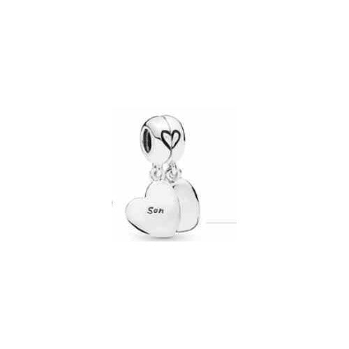 Charm Corazón Doble "Son"