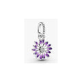 Charm Flor Margarita Morada y Circonita