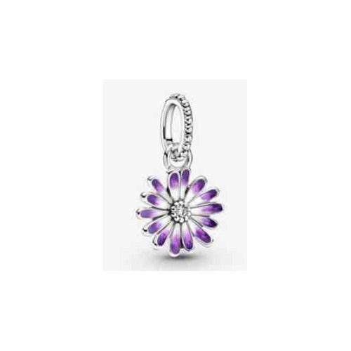 Charm Flor Margarita Morada y Circonita