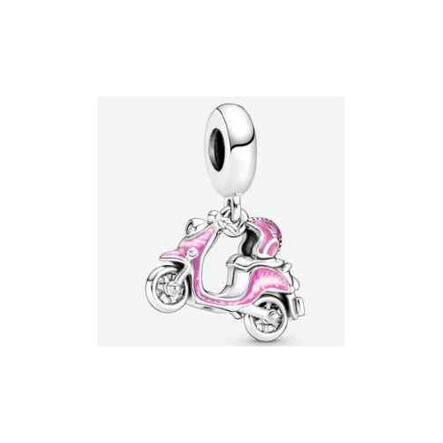 Charm Moto Vespa Rosa