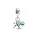 Charm Colgante Tortuga Marina, Pez y Concha