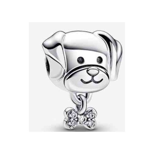 Charm Perrito con Hueso Brillante