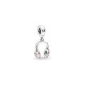 Charm Colgante Audífonos Rosas Brillantes