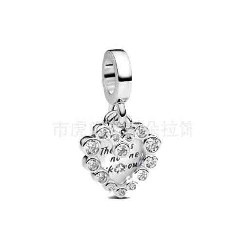 Charm "The one" Corazón Brillante