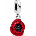 Charm Dije Amapola Roja Brillante