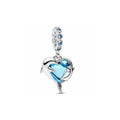 Charm Corazón de Delfín Brillante