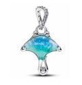 Colgante Manta Rayo Oceánico Brillante