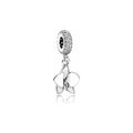 Charm Dije Orquídea Brillante Plata Esterlina