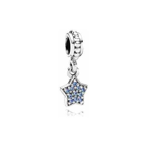 Charm Estrella Azul Brillante