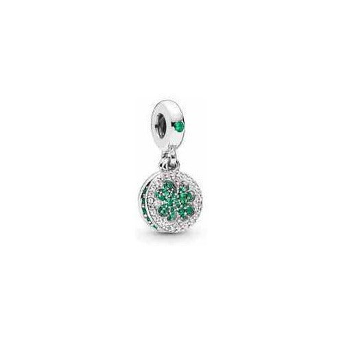 Charm Colgante Trébol de la Suerte Verde
