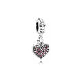 Corazón Brillante con Circonitas Rosas