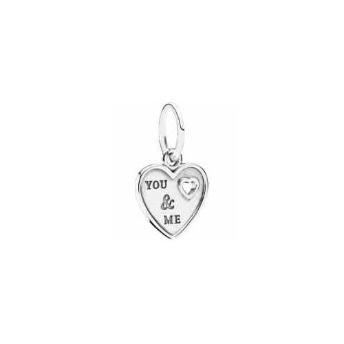 Charm "You & Me" Corazón Plata