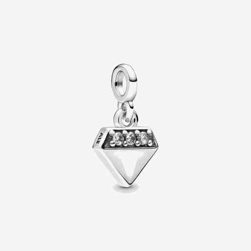 Dije tipo Diamante Brillante