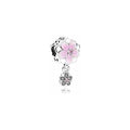 Charm Colgante Flor de Cerezo Rosa y Circonitas