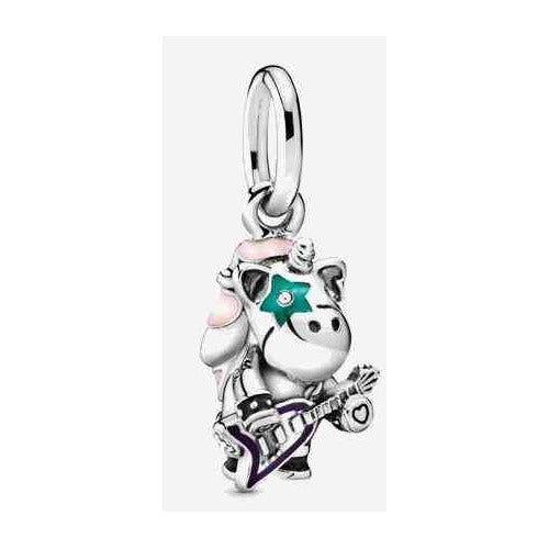 Charms Vaca Rockera Plateado
